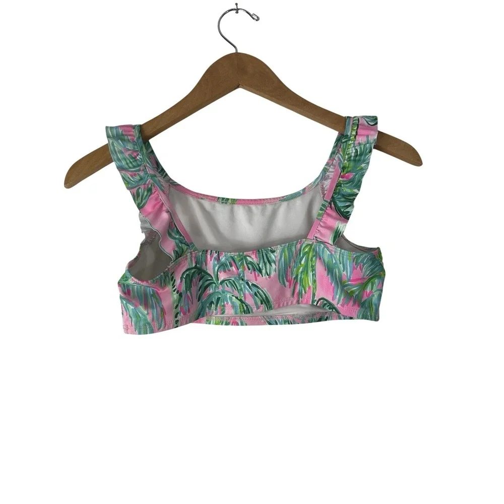 Lilly Pulitzer Swim Top Girls‎ Size 14 Janessa Pink Blossom Suite Views Print